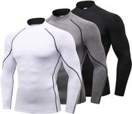 👕 cooling compression turtleneck undershirt: ultimate protection for men's clothing logo