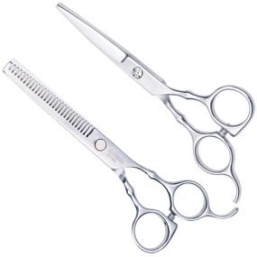 img 3 attached to 💇 Professional HAUSBELL Hair Scissors Set: 6" Hair Cutting & Thinning Kit, Japanese Stainless Steel | Perfect for Haircuts, Barbers, and Stylists