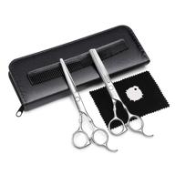 💇 professional hausbell hair scissors set: 6" hair cutting & thinning kit, japanese stainless steel | perfect for haircuts, barbers, and stylists logo