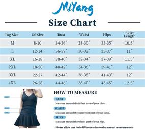 img 1 attached to MiYang Plus Size Shaping Dresses Swimsuit Women's Clothing for Swimsuits & Cover Ups