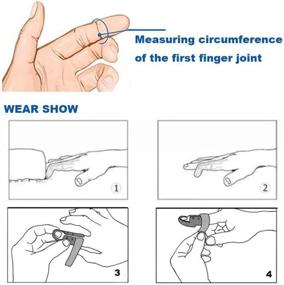 img 2 attached to 🔧 Versatile Finger Splints for Pain Relief & Support - Trigger and Mallet Finger Splints, Brace Straightener, Tendon Lock & Stabilizer (4 Sizes)