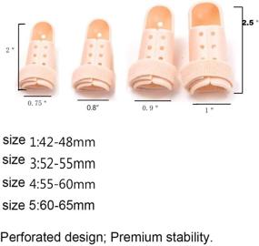 img 3 attached to 🔧 Versatile Finger Splints for Pain Relief & Support - Trigger and Mallet Finger Splints, Brace Straightener, Tendon Lock & Stabilizer (4 Sizes)