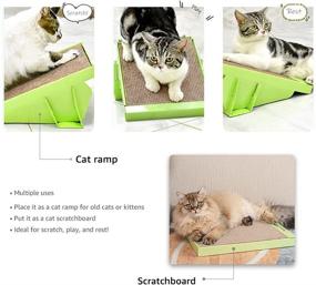 img 3 attached to 🐱 Incline Cardboard Cat Scratcher: Durable Scratch Pad for Indoor & Large Cats with Catnip and Reversible Design