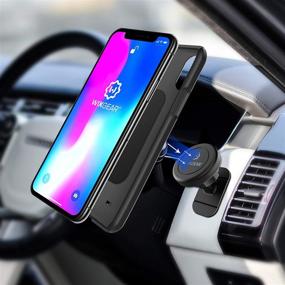 img 3 attached to 📱 WixGear Universal Stick-On Magnetic Car Mount Holder for Cell Phones and Mini Tablets with Fast Swift-Snap Technology - Magnetic Cell Phone Mount