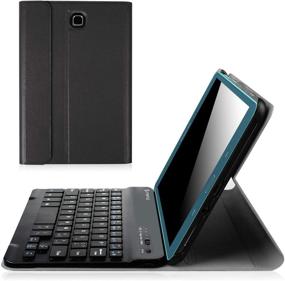 img 4 attached to Fintie Keyboard Case for Samsung Galaxy Tab A 8.0 (2015) - Slim Shell Stand Cover with Magnetically Detachable Bluetooth Keyboard - Black (SM-T350/P350)