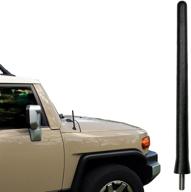 antennamastsrus премиум 6 3/4-дюймовая короткая резиновая антенна для toyota fj cruiser (2007-2015) - защита от моек автомобилей - внутренняя медная катушка - немецкое проектирование с премиальным приемом. логотип