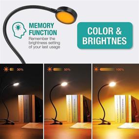 img 2 attached to 📚 Vekkia Clip on Light: Versatile Reading Lamp with Color Changing Modes