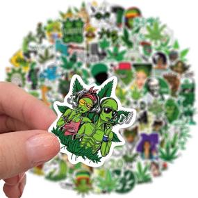 img 3 attached to 🍁 Cool Weed Stickers 100pcs: Waterproof 420 Marijuana Vinyl Stickers for Adults - Laptop, iPad, Water Bottles, Phone, Skateboard, Car, PS4, Xbox Sticker Decals