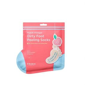 img 4 attached to 🍑 FRUDIA Peach Orchard Foot Peeling Mask [1 Pair] 40g / 1.4 oz.