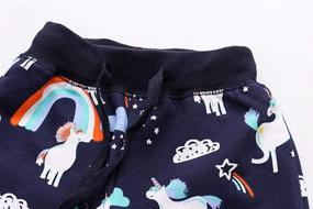 img 2 attached to 🦖 EULLA Boys' Cartoon Print Dinosaur Pattern Jogger Pants - Cotton Trousers with Drawstring, Elastic Waistband, and Pockets