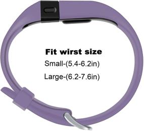 img 3 attached to 💜 Силиконовые заменяемые браслеты Sophili для Fitbit Charge HR / HR1 - размеры S и L с металлической пряжкой - Фиолетовый/S