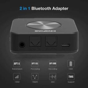 img 1 attached to 📶 Enhanced Long Range Bluetooth Transmitter: TV Stereo Headphones, Car PC Speakers, and More!
