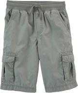 👖 stay trendy and comfortable with kosh boys cargo shorts moonshadow – perfect addition to your boys' clothing wardrobe! logo