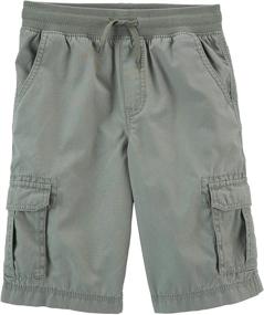 img 1 attached to 👖 Stay Trendy and Comfortable with Kosh Boys Cargo Shorts Moonshadow – Perfect Addition to Your Boys' Clothing Wardrobe!