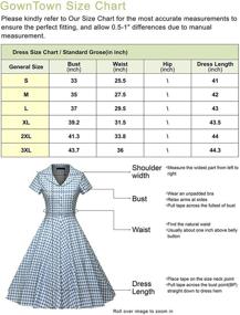 img 2 attached to 👗 GownTown Womens 1950S Vintage Pockets Dresses: Timeless Women's Clothing