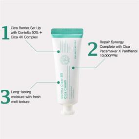 img 1 attached to 🌿 Cica Cream: Centella Soothing and Repairing Cream for Dry, Irritated Skin - Moisturizer, Anti-Wrinkles, Lightweight - Relieves Irritated Skin, Fragrance Free - Dermatologically Tested - 1.69 fl oz (50ml)