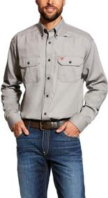 img 2 attached to 👔 Stylish Ariat Men's Solid Silver Shirt: Top-Notch Men's Clothing for Shirts