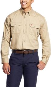 img 1 attached to 👔 Stylish Ariat Men's Solid Silver Shirt: Top-Notch Men's Clothing for Shirts