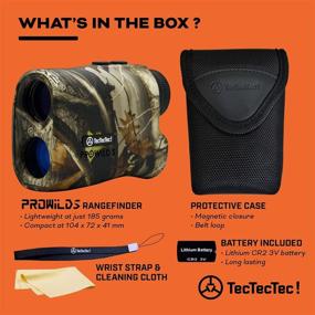 img 2 attached to TecTecTec ProWild S Hunting Rangefinder: Angle Compensation Laser Range Finder for Hunting – Range Scan, Speed Mode, CR2 Battery, and Normal Measurements