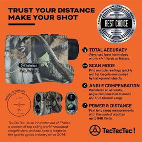 img 3 attached to TecTecTec ProWild S Hunting Rangefinder: Angle Compensation Laser Range Finder for Hunting – Range Scan, Speed Mode, CR2 Battery, and Normal Measurements
