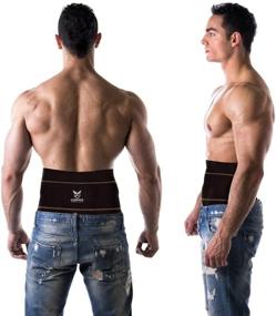 img 4 attached to 🏋️ Premium Fit Copper Compression Gear Lower Lumbar Support Belt for Men and Women - Adjustable Back Brace for Working or Playing Sports (Waist 39" - 50")