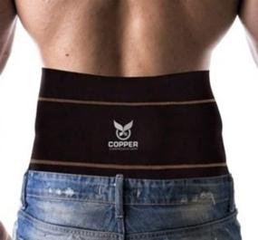 img 3 attached to 🏋️ Premium Fit Copper Compression Gear Lower Lumbar Support Belt for Men and Women - Adjustable Back Brace for Working or Playing Sports (Waist 39" - 50")