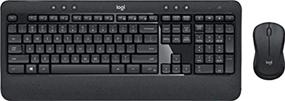 img 1 attached to 🔑 Logitech MK540 Advanced Wireless Keyboard and Mouse Combo – Full Size, Long Battery Life, Caps Lock Indicator, Hot Keys, 2.4GHz Secure Connectivity