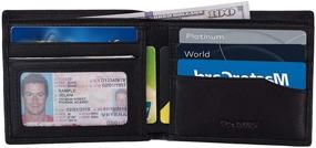 img 4 attached to High-Quality Bifold Cowhide Leather Wallet - Optimal for Premium Style and Durability