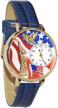 whimsical watches g1220022 patriotic leather logo
