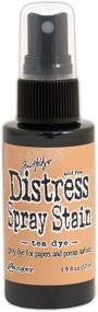 img 1 attached to Бутылки с красками Ranger Tim Holtz Distress Spray Stains - Tea Dye (1.9 унций): Яркий цвет для творческих проектов!