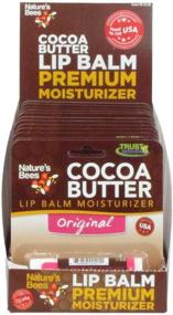 img 1 attached to Nature's Bees Lip Moisturizer Treatment - Pack of 12, Cocoa Butter Lip Balms - Original
