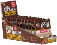 nature's bees lip moisturizer treatment - pack of 12, cocoa butter lip balms - original logo