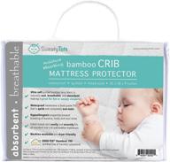 🌬️ cool and breathable waterproof crib mattress protector - quilted bamboo pad/cover/topper for hot or sweaty sleepers in crib and toddler beds logo