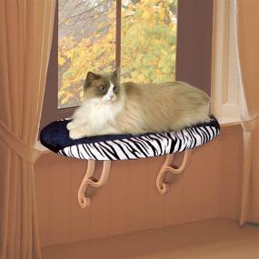 img 4 attached to 🐱 K&amp;H Pet Products Kitty Sill Zebra Unheated - Large Size: 14 X 24 Inches, Perfect for Cats