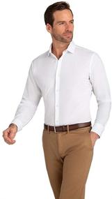 img 1 attached to Mizzen Main Manhattan Men's Non-Iron Washable Shirts in Clothing