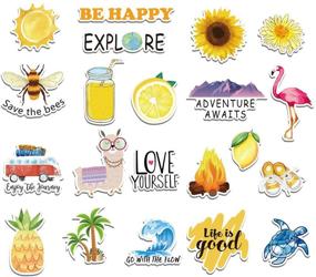 img 3 attached to 💧 GSS Designs Water Bottle Stickers 21-Pack - Cute, Waterproof, Aesthetic, Trendy Stickers for Teens and Girls - Perfect for Water Bottles, Laptop, Notebook, and Phone (WBS-003)
