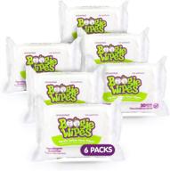 👶 boogie wipes baby wipes unscented: gentle wet wipes for face, hand, body & nose with vitamin e, aloe, and natural saline - 30 count, pack of 6 logo