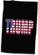 3drose american patriotic typography donald trump white logo
