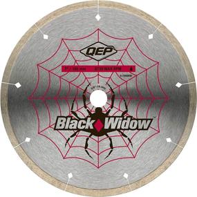 img 2 attached to 7-Inch Black Widow Micro-Segmented Rim Diamond Blade by QEP - Wet Cutting with 5/8-Inch Arbor, Maximum RPM 8730