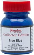 angelus collector leather paint blue logo