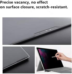 img 1 attached to 🔒 High Clarity Upgrade: 13.5 inch Surface Laptop 3/2 Privacy Screen Filter Compatible with Microsoft Surface Laptop 1/2 - Anti-Glare/Anti-Spy Protector