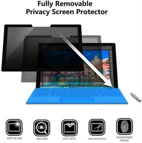 img 4 attached to 🔒 Улучшение высокой четкости: Фильтр для конфиденциальности на 13,5-дюймовый ноутбук Surface Laptop 3/2, совместимый с Microsoft Surface Laptop 1/2 - защита от бликов/шпионажа