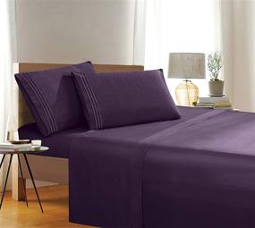 img 4 attached to Resistant Egyptian Luxurious Pillowcases Boysenberry