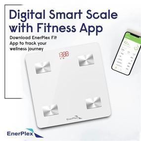 img 3 attached to 📱 EnerPlex Bluetooth Body Weight Scale - Accurate Digital BMI Bathroom Scale for Weighing and Home Workout with Body Composition Analyzer & Smartphone Track App - White