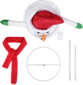 img 2 attached to 🎅 BOMMETER 2FT Pre-Lit Light Up Snowman: Festive Pop Up Christmas Snowman Decorations with 48 LED Lights