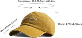 img 3 attached to Vintage Adjustable Baseball Hats & 🧢 Caps for Boys - HH HOFNEN Accessories