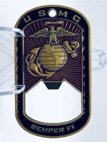 img 1 attached to USMC Challenge Coin: Unleash Your Inner Chesty with this Pop Cap Bottle Opener