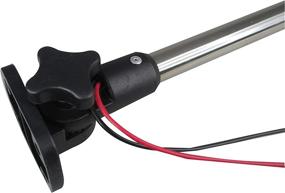 img 2 attached to ⚓️ Pactrade Marine Boat LED All-Round Anchor Fold-Down Navigation Light Stainless Steel Pole 12-24V 25'' Length USCG 2NM A16 Certified