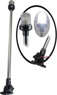 ⚓️ pactrade marine boat led all-round anchor fold-down navigation light stainless steel pole 12-24v 25'' length uscg 2nm a16 certified логотип