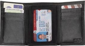 img 3 attached to 👝 Premium Lewis N Clark Leather Tri Fold Wallet: Stylish, Functional, and Durable